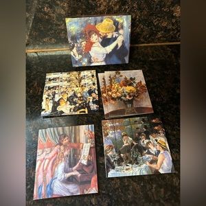 VINTAGE Pierre-Auguste Renoir Fine Art Greeting Card lot  of 19 with box